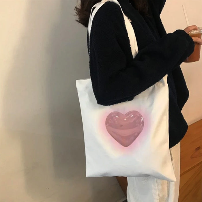 Aesthetic Heart Tote Bag