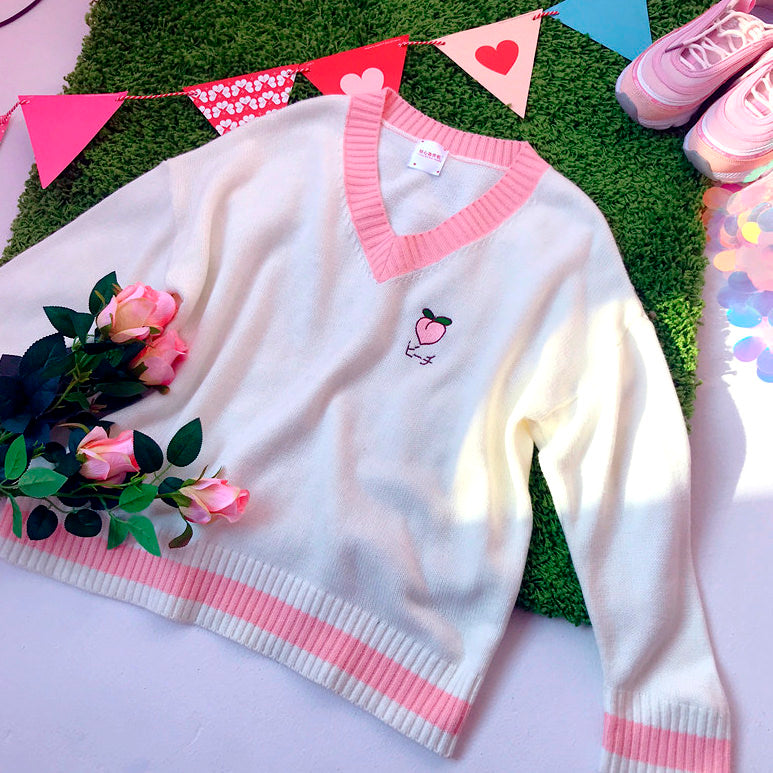 Aesthetic Peach Jumper