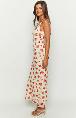 Alonica Rosie Cream Maxi Dress