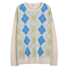 Argyle Check Pullover