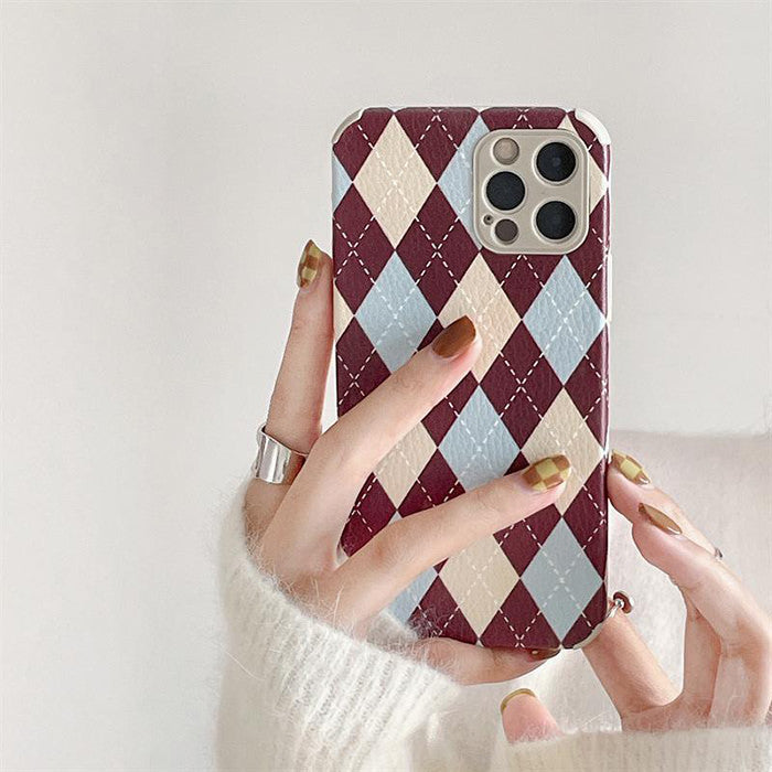 Argyle Pattern iPhone Case