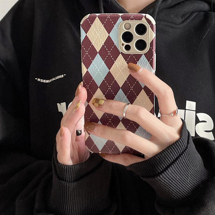 Argyle Pattern iPhone Case