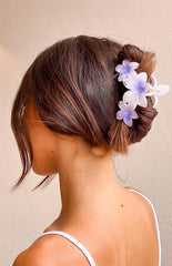 Aria Pink And Purple Flower Clip 2 Pack