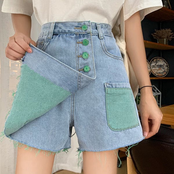 Artsy Denim Skirt