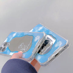 Baby Blue Mirror iPhone Case