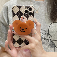 Bear Argyle iPhone Case