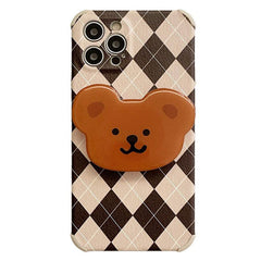 Bear Argyle iPhone Case