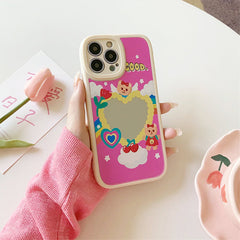 Bear Heart Mirror iPhone Case