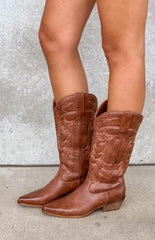 Ottile Tan Cowboy Boots