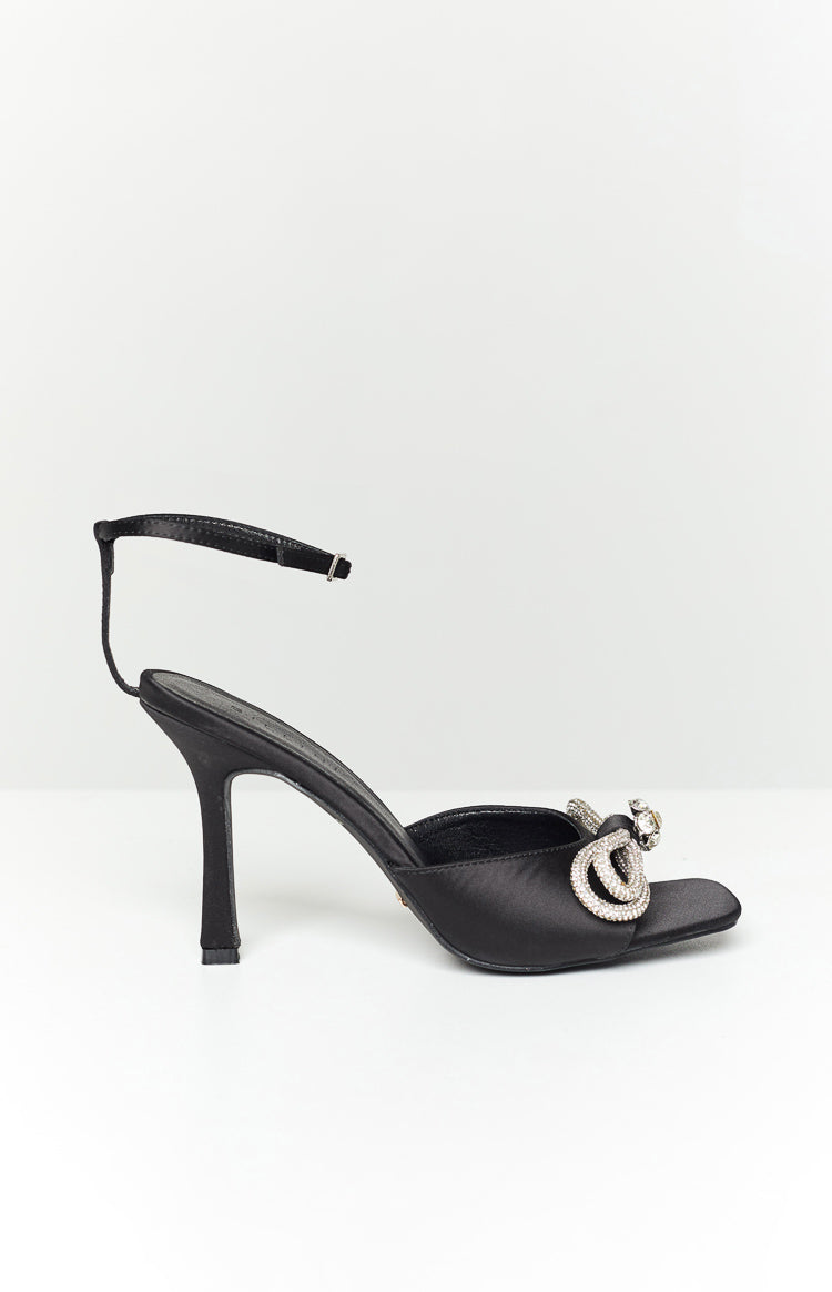 Billini Elarni Black Satin Heel
