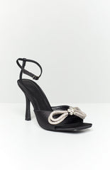 Billini Elarni Black Satin Heel