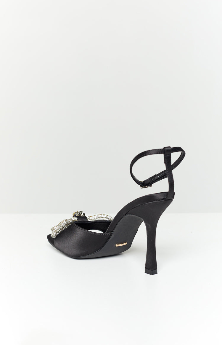 Billini Elarni Black Satin Heel