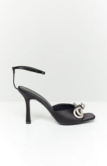 Billini Elarni Black Satin Heel