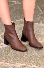 Svea Brunette Ankle Boots