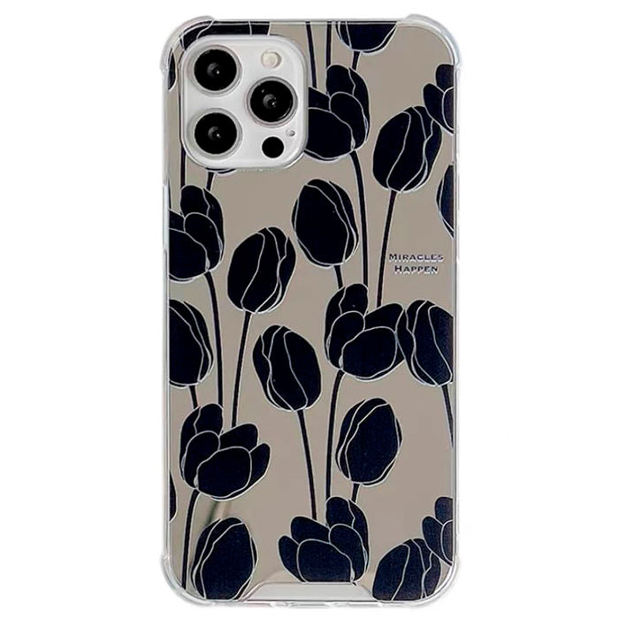 Black Tulips iPhone Case