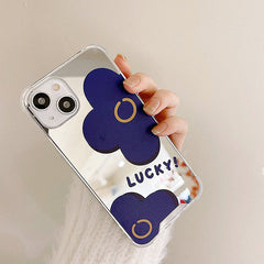 Blue Flower Mirror iPhone Case