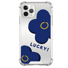 Blue Flower Mirror iPhone Case