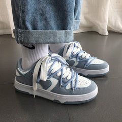 Blue Heart Aesthetic Sneakers