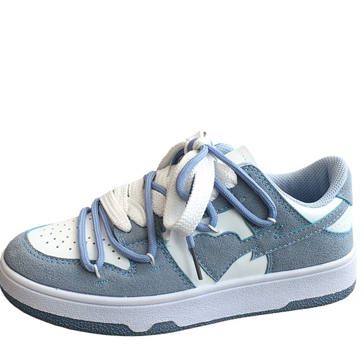 Blue Heart Aesthetic Sneakers