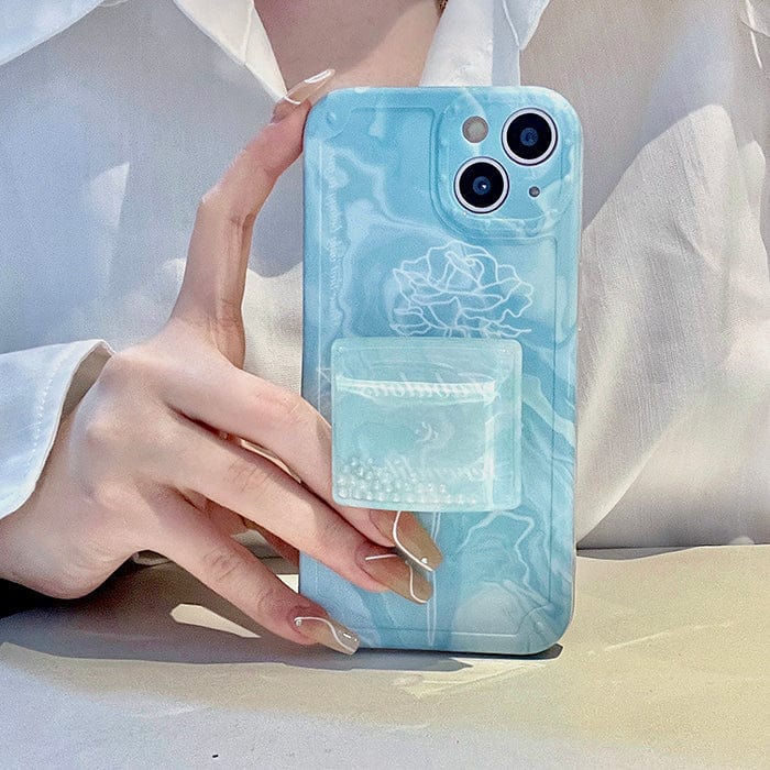 Blue Rose iPhone Case