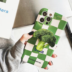 Broccoli Checker iPhone Case