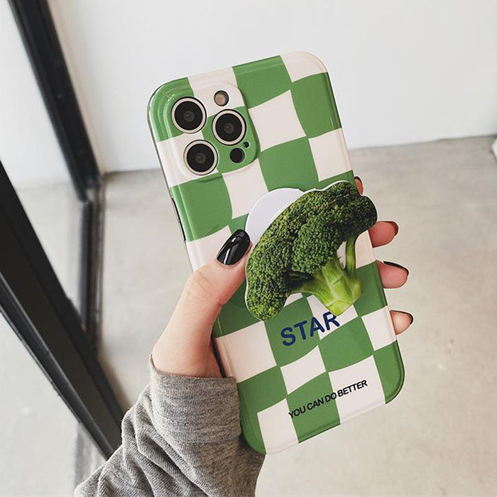 Broccoli Checker iPhone Case