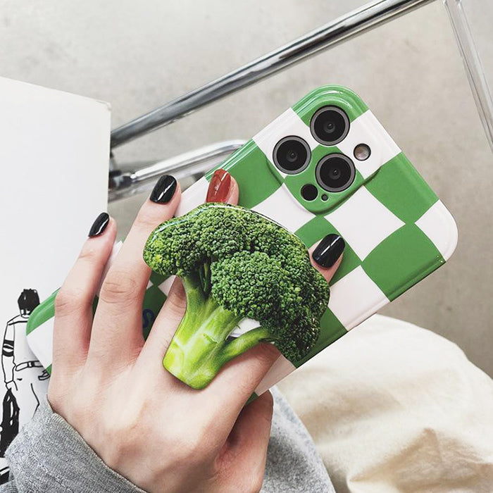 Broccoli Checker iPhone Case