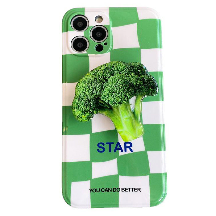 Broccoli Checker iPhone Case