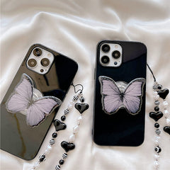 Butterfly Beaded Chain iPhone Case