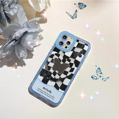 Butterfly Checkered iPhone Case