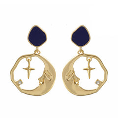 Celestial Lover Moon Earrings