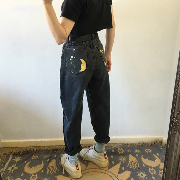 Celestial Magic Mom Jeans