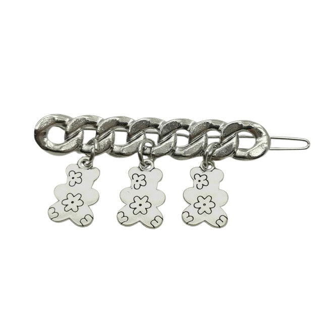 Chain Grunge Aesthetic Hair Clips