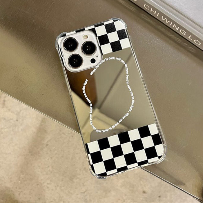 Checkerboard Mirror iPhone Case