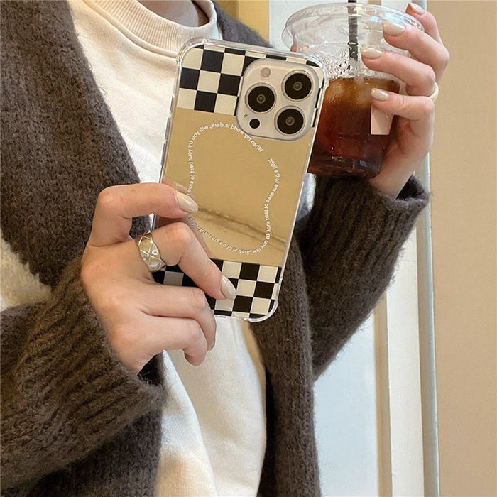 Checkerboard Mirror iPhone Case