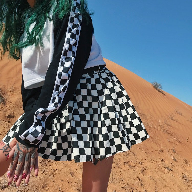 Checkered Mini Skirt