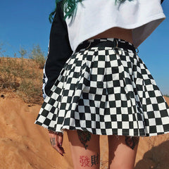 Checkered Mini Skirt