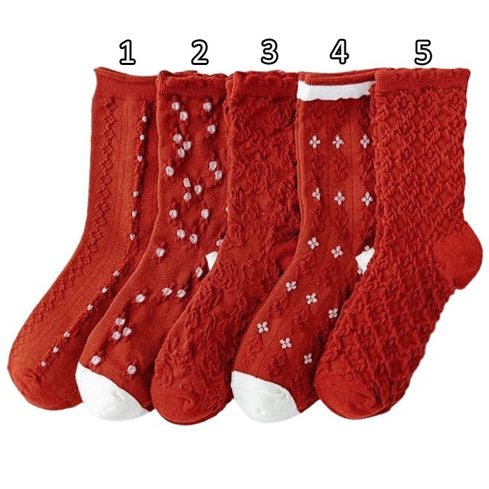 Christmas Red Socks