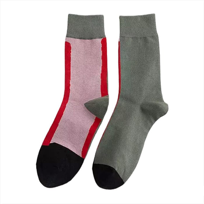 Color Block Crew Socks