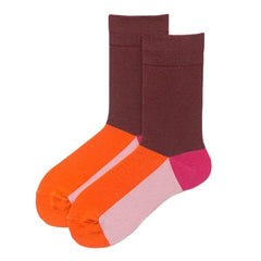 Color Block Crew Socks