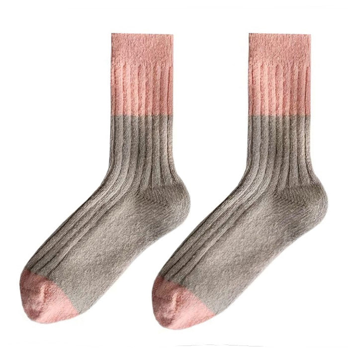 Color Block Warm Socks