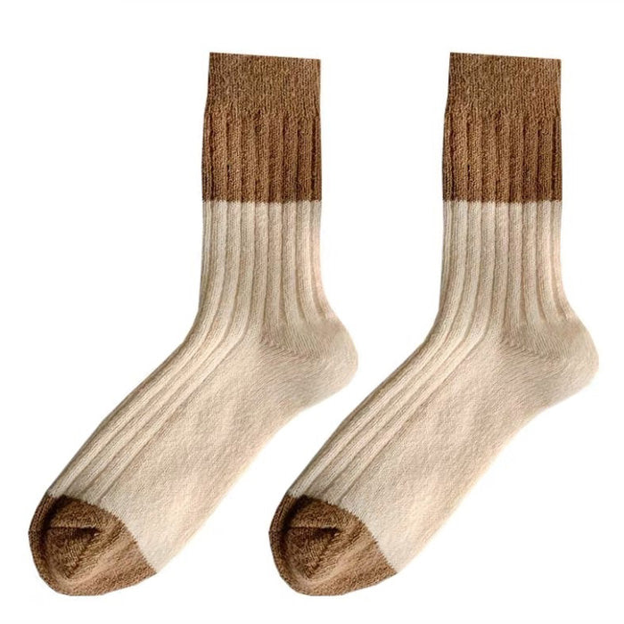 Color Block Warm Socks