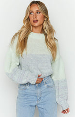 Cosy Green Cropped Sweater