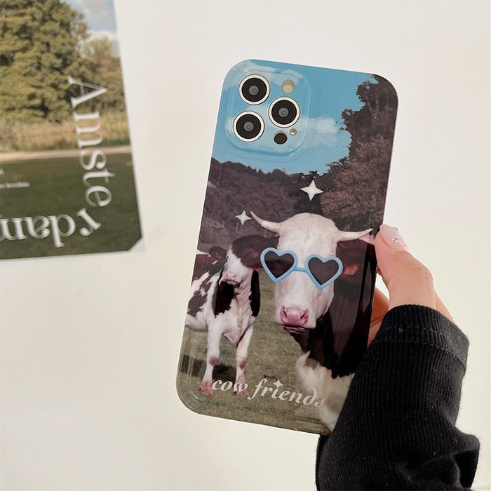 Cow Friends iPhone Case