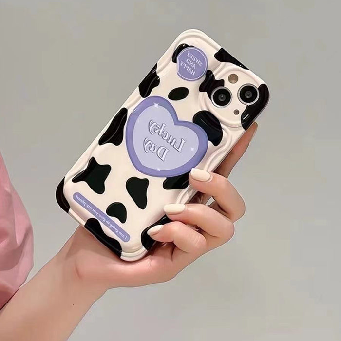 Cow Heart PopSocket iPhone Case