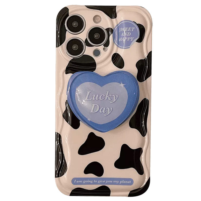 Cow Heart PopSocket iPhone Case