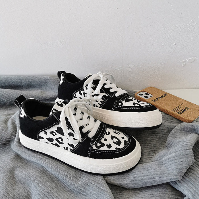 Cow Print Teen Craft Sneakers