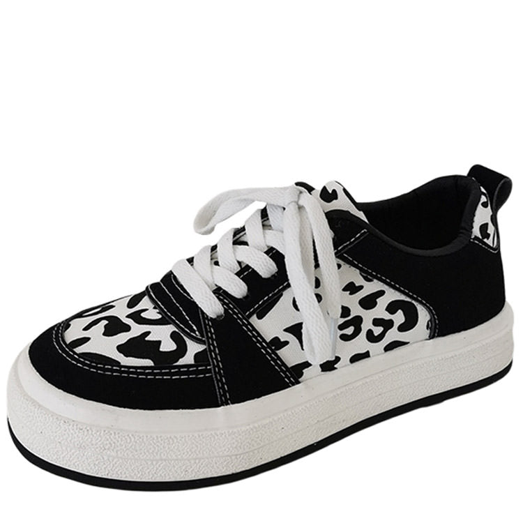 Cow Print Teen Craft Sneakers