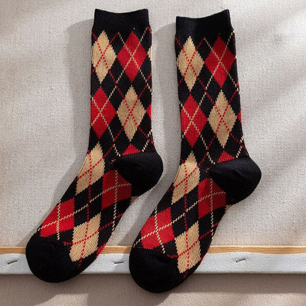 Cozy Days Argyle Socks