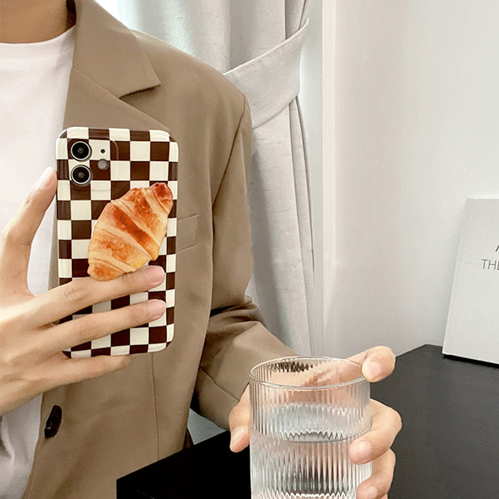 Croissant Checker iPhone Case